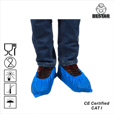 Biodegradowalne medyczne jednorazowe niebieskie plastikowe ochraniacze na buty CPE
