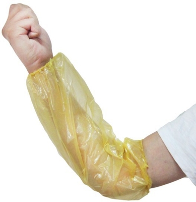 Białe, jednorazowe, 18-calowe ochraniacze rękawów PE na ramiona