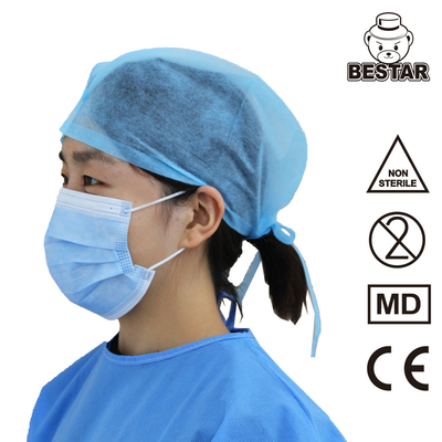 3-warstwowa medyczna maska ​​​​ochronna przed wirusami SPP Jednorazowa niebieska maska ​​​​