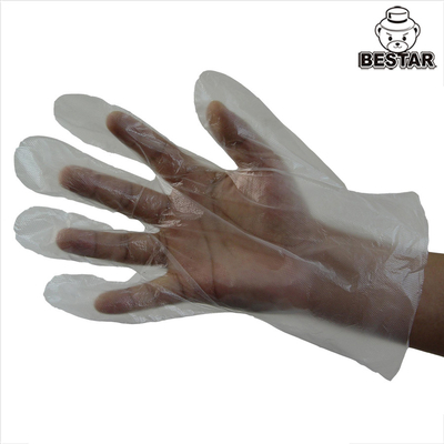 ISO9001 XL Bezpieczne dla żywności jednorazowe rękawiczki ręczne LDPE do jednorazowego użytku