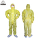 Wodoodporny jednorazowy kombinezon Biohazard PPE Żółty kombinezon TYP 3