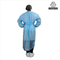 AAMI Oddychająca niebieska jednorazowa suknia izolacyjna z włókniny do zabiegów chirurgicznych