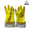 ODM Żółte rękawice lateksowe do użytku domowego Flock Lined gumowa rękawica do kuchni